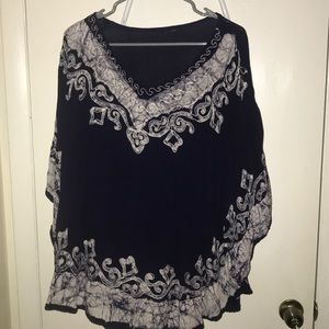 Poncho shirt/cover-up
